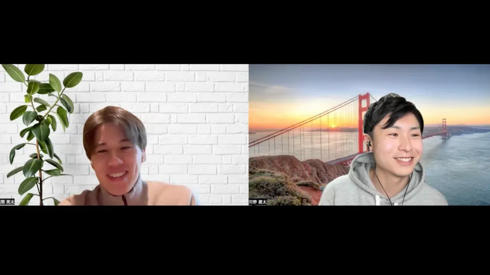 迫間さんと取材者