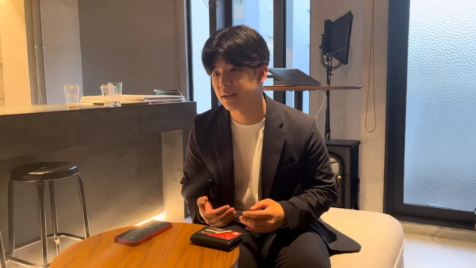 営業の練習をする安倍さん